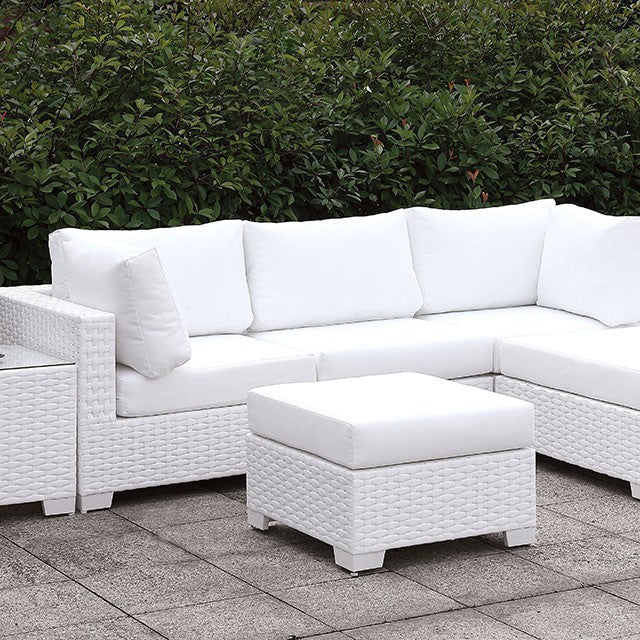 Somani-SMALL L-Sectional W/ RIGHT Chaise + Ottoman