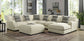 Kaylee-U-Shaped Sectional (Right Chaise) + Ottoman